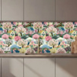 Nostalgisch - Idyllisch - Kleurrijk keuken achterwand 2 middel 871 zz_3dshopping