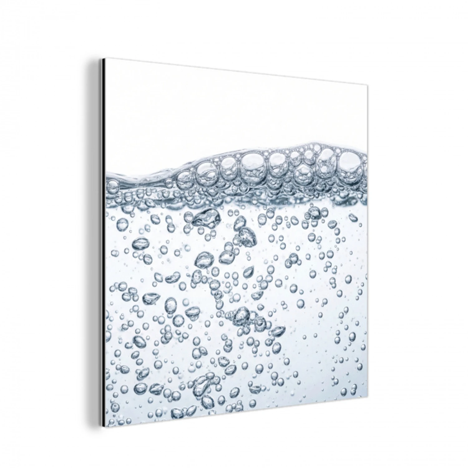 Luchtbellen - Water - Dynamisch aluminium wit klein -3d