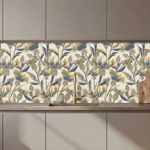 Bloemen -  Patroon - Design - Natuur keuken achterwand 2 middel 871 zz_3dshopping