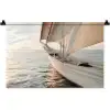 Zeilboot - Zee - Beige - Zon Wandkleed katoen klein -zz3d