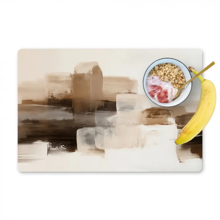 Penseelstreken - Abstract landschap - Rust Placemat vinyl groot -zzzproduct_Kitchenyeah-website