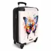 Vlinder in kleurenspatten Koffer - NBS - Handbagage middel -productfoto_3d