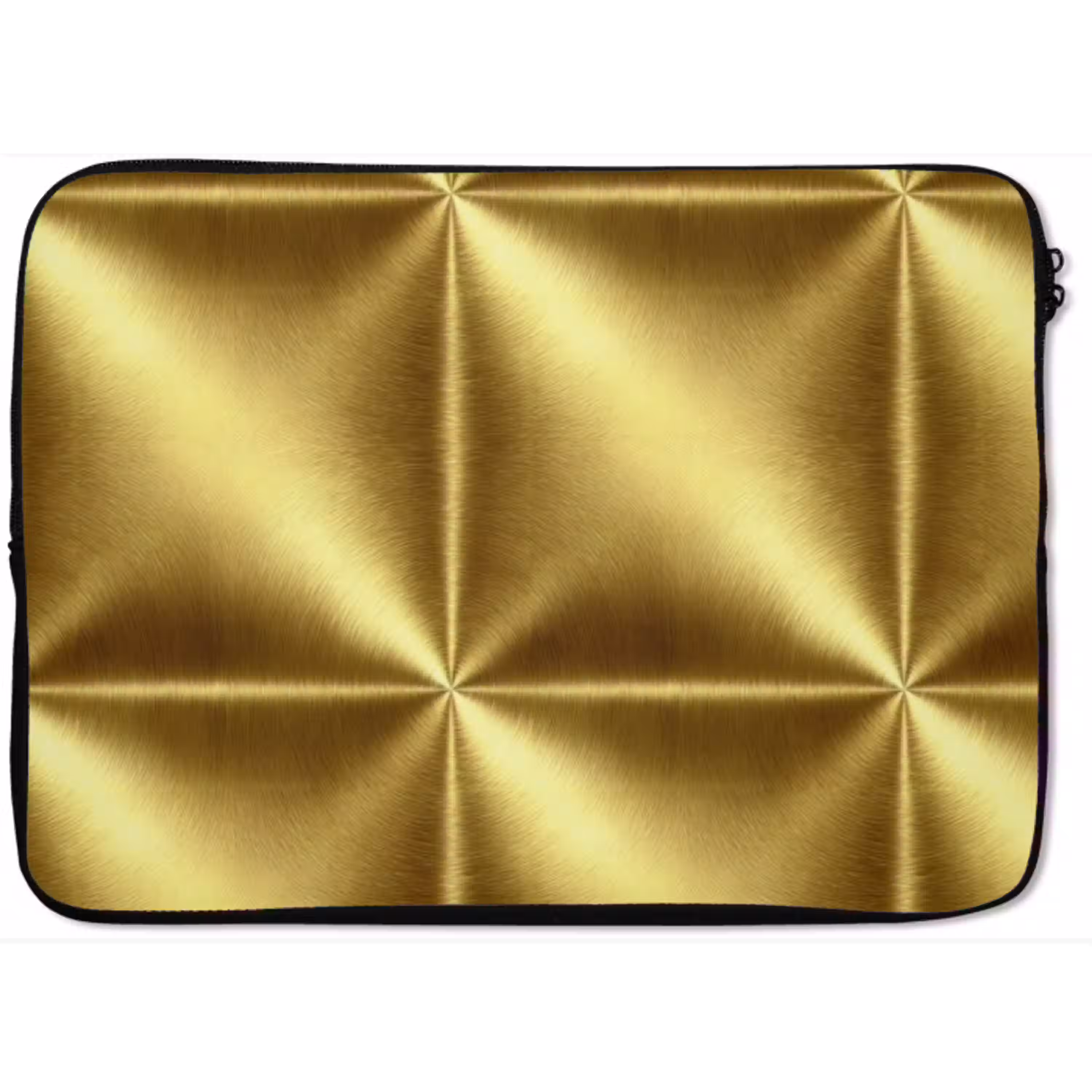Textuur - Geborsteld Goud - Industrieel - Metallic laptophoes neopreen klein 279 -zkaufland3dotto