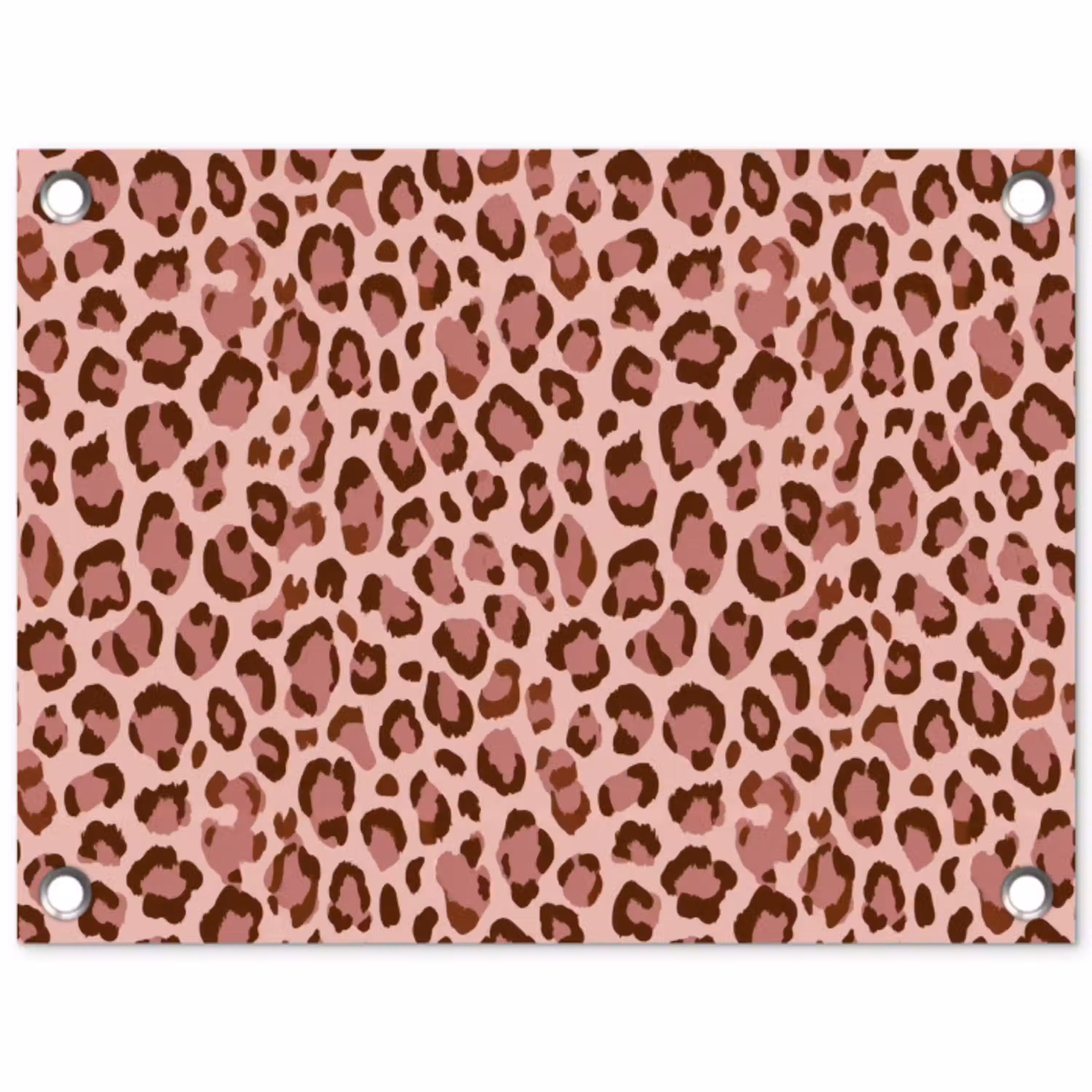 Luipaard - Patroon - Roze tuinposter los doek klein 239 -3d