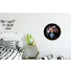 Rozen - Bloemen - Vaas - Boeket Wandcirkel aluminium klein -kinderkamer