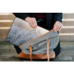 Rijp - Gras - Kristallen - Winter - Minimalistisch laptophoes neopreen klein -tas