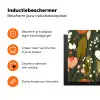 Bloemen - Illustratie - Groen Inductie beschermer vinyl 3mm klein -zzzzzzz-td-ups
