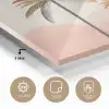 Palmbomen - Heuvels - Minimalistisch - Zachtroze plexiglas 5mm klein -sfeer2