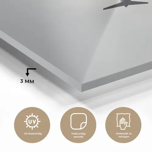 Minimalistisch - Silhouet - Zwart - Vliegtuig plexiglas 5mm klein -sfeer2