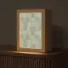 Vlakken - Rustiek - Groen Light Box met kabel (Tafellamp) klein 925 -z3d_website