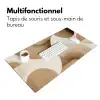 Retro - Geometrische lagen - Aardetinten Muismat XXL klein -zsfeer4_frans