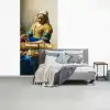 Melkmeisje - Goud - Quotes - Schilderij - Oude meesters fotobehang vinyl groot -slaapkamer