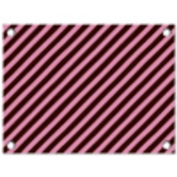 Strepen - Roze - Bruin tuinposter los doek klein 239 -3d