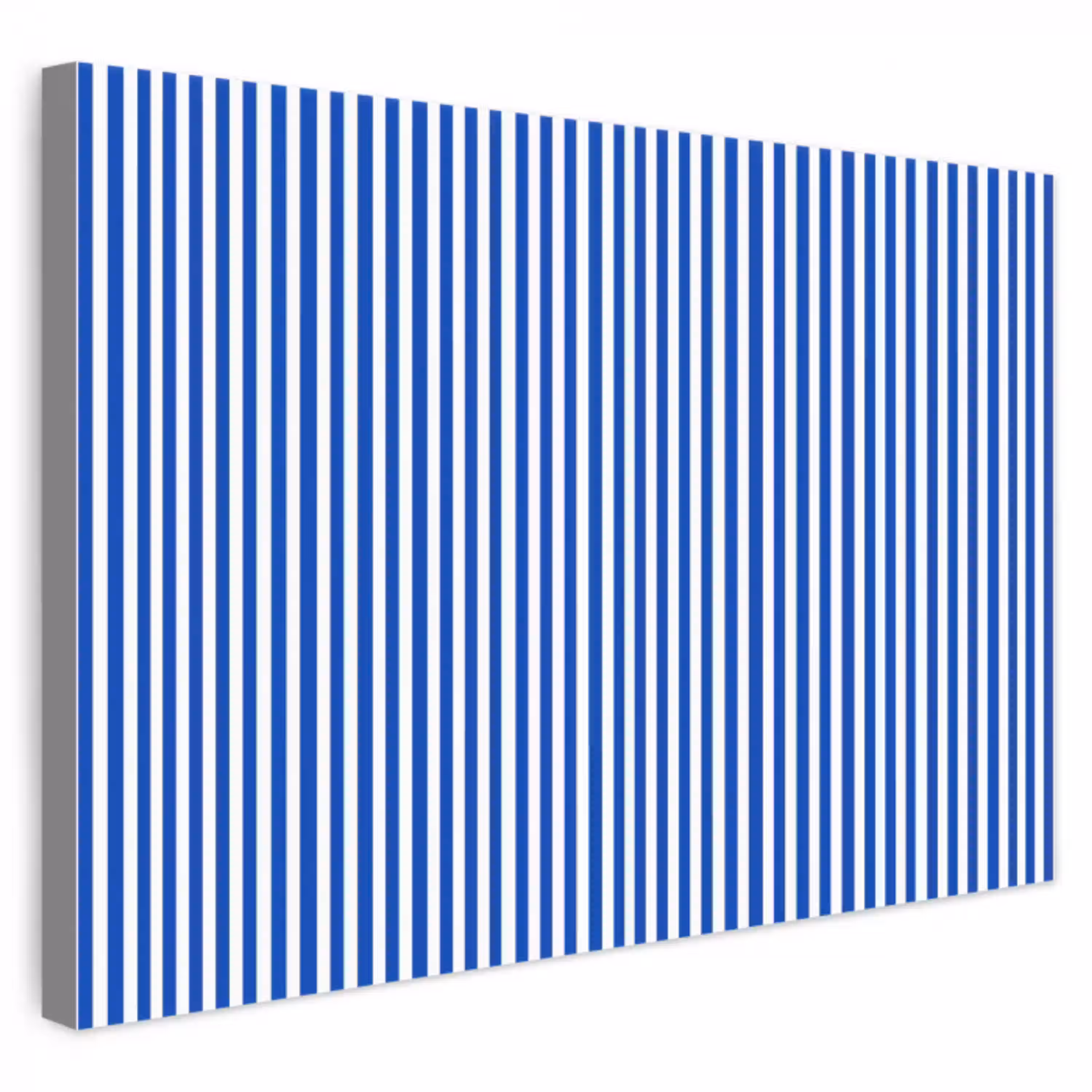 Klassiek - Strepen - Blauw canvas 2cm klein 34 -3d