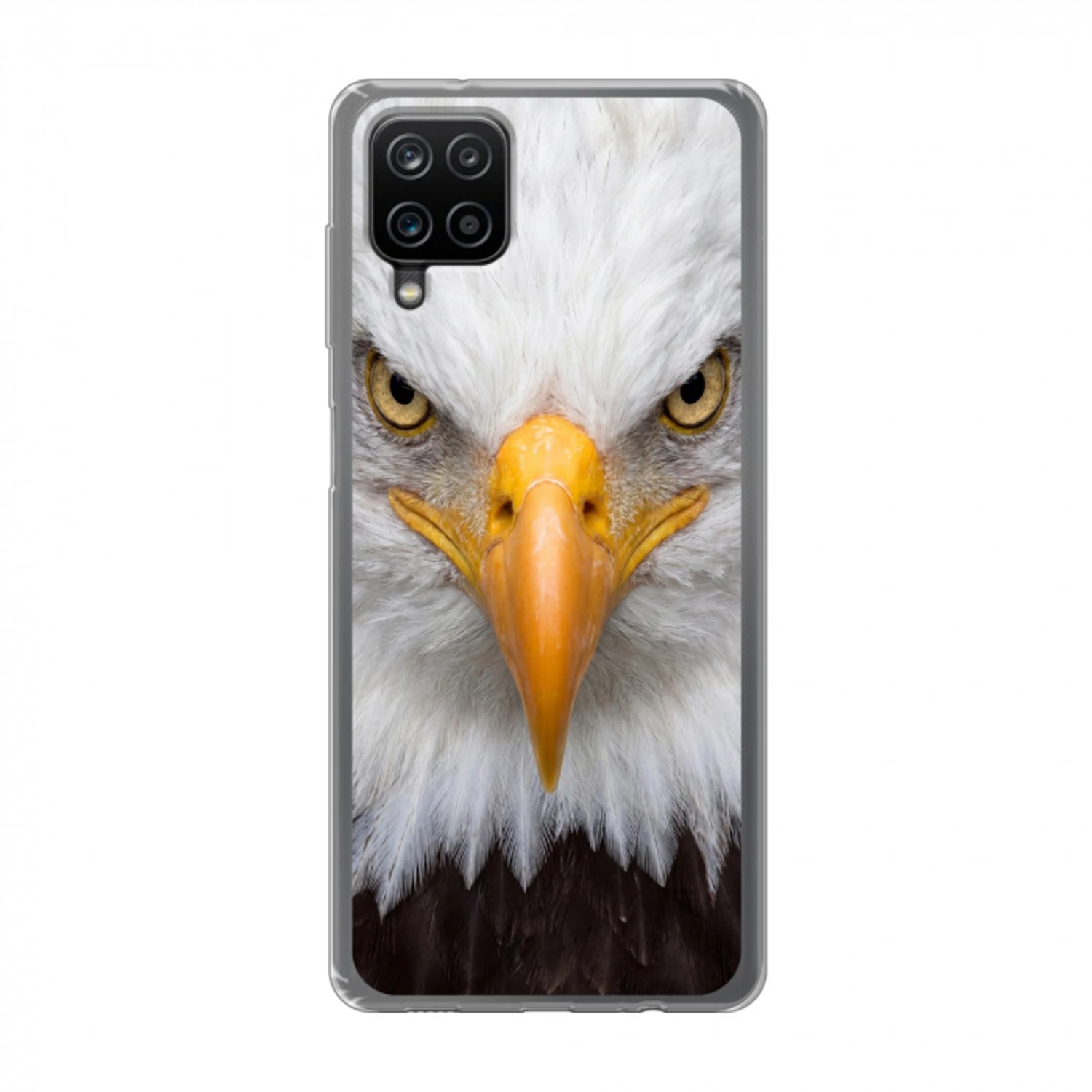 Amerikaans - Zeearend - Portret - Geel Telefoonhoesje Samsung Galaxy A12 klein -3d