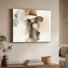 Mysterieus - Vrouw - Sepia Textielframe zwart klein -sfeer3