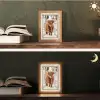 Schotse Hooglander - Sneeuw - Winter - Natuur - Dier - Doorkijk - Landelijk Light Box met kabel (Tafellamp) klein -sfeer3
