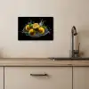 Citroen - Fruit - Geel - Zwart KitchenYeah - Keuken - Canvas klein -sfeer2