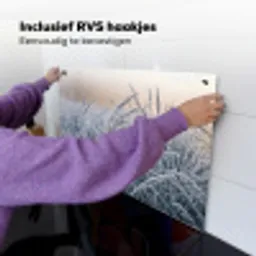 Rijp - Gras - Kristallen - Winter - Minimalistisch Inductie beschemer met haakjes klein -ky-ophangen-nl