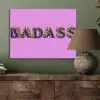 Felroze - Badass - Panterprint - Schaduw PET vilt klein -sfeer2