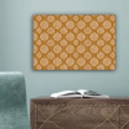 Bloemen - Modern - Oker canvas 2cm klein 34 -sfeer4