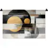 Abstract - Goud - Zilver - Vormen - Aesthetic - Modern Wandkleed katoen klein -zz3d