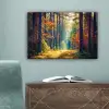 Bos - Zon - Natuur - Herfst canvas 2cm klein -sfeer4