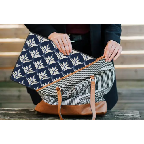 Modern - Ontwerp - Blauw laptophoes neopreen klein 279 -tas