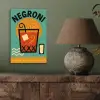 Cocktail - Negroni - Art - Sinaasappel aluminium wit klein -sfeer2