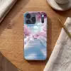 Brug - Kersenbomen - Wit Telefoonhoesje iPhone 17 Pro Max klein -sfeer1