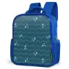 Zee - Donkerblauw - Golf - Vis Kinderrugzak - Blauw middel 862 -schuin