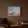 Trap - Boog - Sterrenhemel Light Box met batterij (Wandlamp) middel -sfeer4