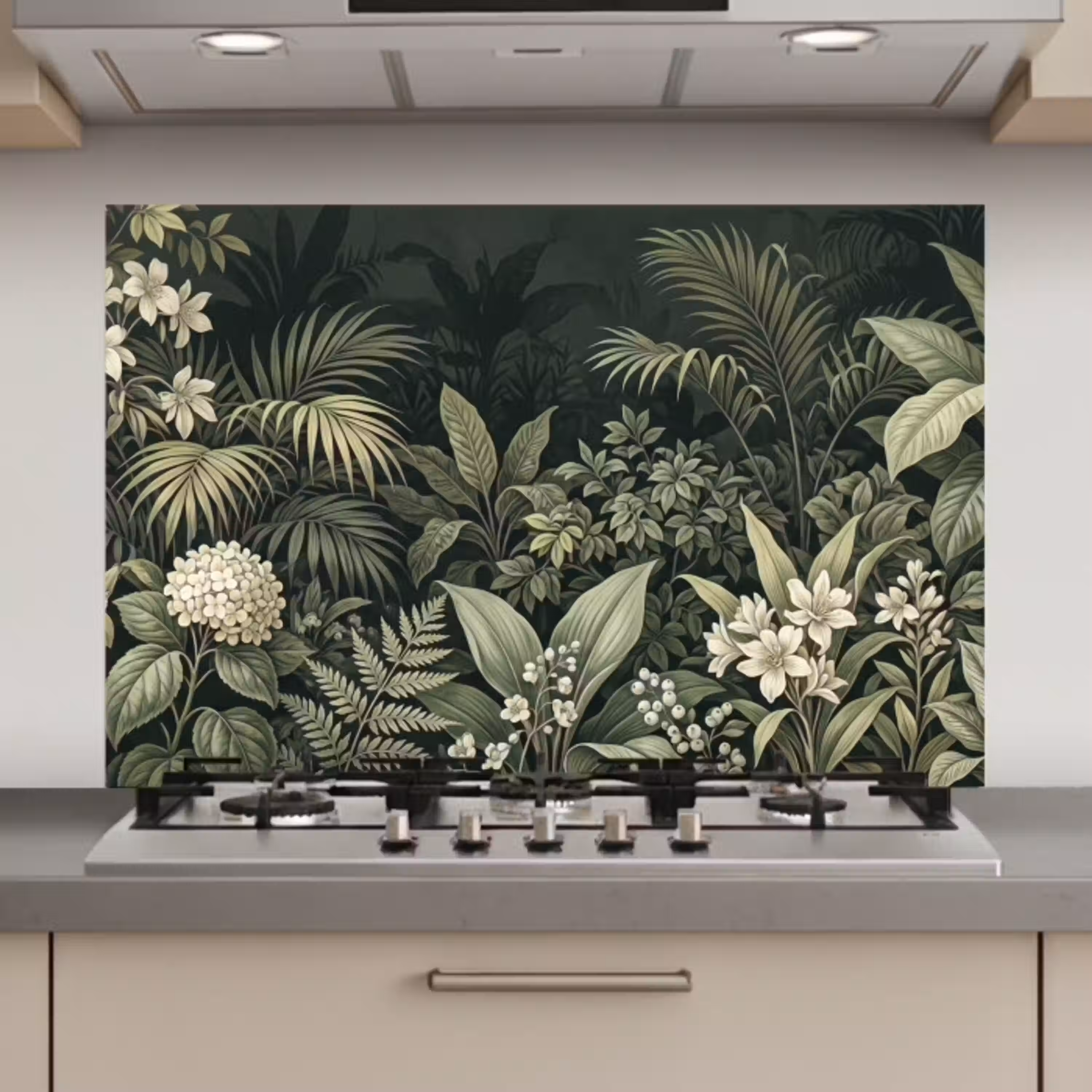 Jungle - Bladeren - Botanisch - Groen keuken achterwand spatscherm klein -3d_website