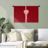Love - Hart - Rood Wandkleed katoen klein -sfeer7