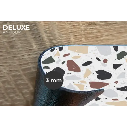 Terrazzo -  Patroon - Kleurrijk - Klei Placemat vinyl groot 368 -closeup