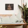 Boeddha - Mantra - Meditatie - Spiritueel - Koper tuinposter los doek klein -sfeer7