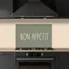 Spreuken - Bon appétit - Quotes - Eet smakelijk - Eten keuken achterwand spatscherm klein -sfeer1