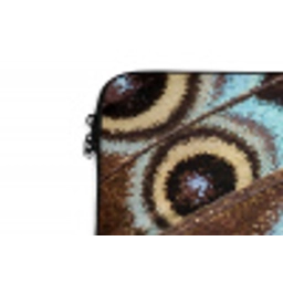 Vleugels - Vlinder - Blauw laptophoes neopreen klein -detail