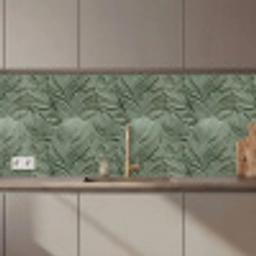 Bladeren - Textuur - Groen keuken achterwand 2 middel 871 zz_3dshopping