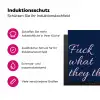 Fuck what they think - Blauw - Cursief Inductie beschermer vinyl 3mm klein -zzzzzzz-lf-ups
