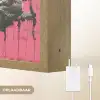 Graffiti - Roze - Street art - Vrouwen Light Box met batterij (Wandlamp) middel -USP_websiteoplaadbaarNL