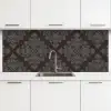 Bruin - Grijs - Sierlijk - Patroon keuken achterwand 2 middel 871 -3d