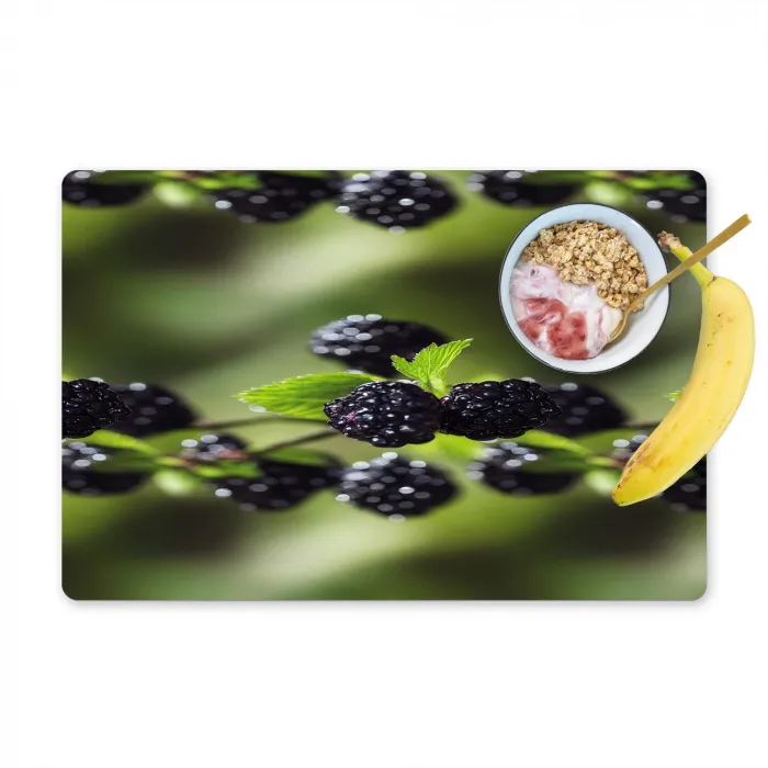 Bramen - Bladeren - Tros Placemat vinyl groot 368 -zzzproduct_Kitchenyeah-website