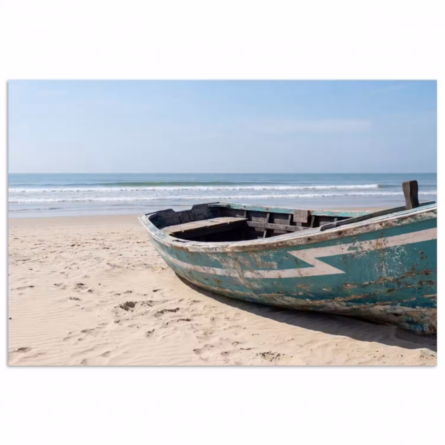 Poster - Boot - Sandstrand - Meer