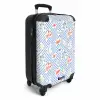 Zomer strand print blauw NBS - Handbagage koffer - Volwassenen Unisex middel -productfoto_3d
