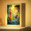 Giraf - Olifant - Bloemen - Jungle Light Box met kabel klein -zzzz_3d_website