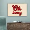 Oh honey - Rood - Schaduw canvas 2cm klein -sfeer4