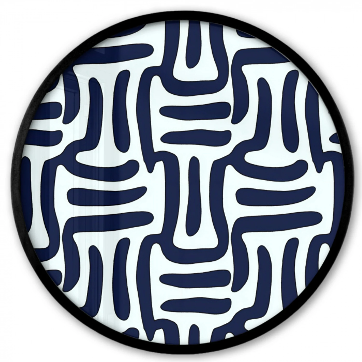 Abstract - Modern - Blauw Fotolijst rond zonder passe partout klein 856 -3d