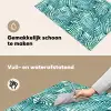Palmbladeren - Sierlijk - Blauw - Groen Inductie beschemer met haakjes klein 777 -ky-schoon-nl