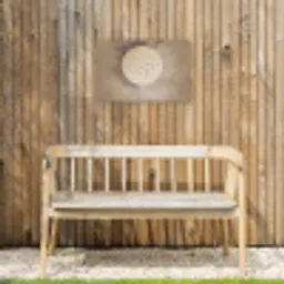 Vogel - Beige - Japandi Tuinposter op houten frame 2 cm dik klein -sfeer4